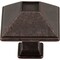 Jeffrey Alexander 1-1/4" Overall Length Distressed Oil Rubbed Bronze Square Tahoe Cabinet Knob 602S-DMAC - alternate 4
